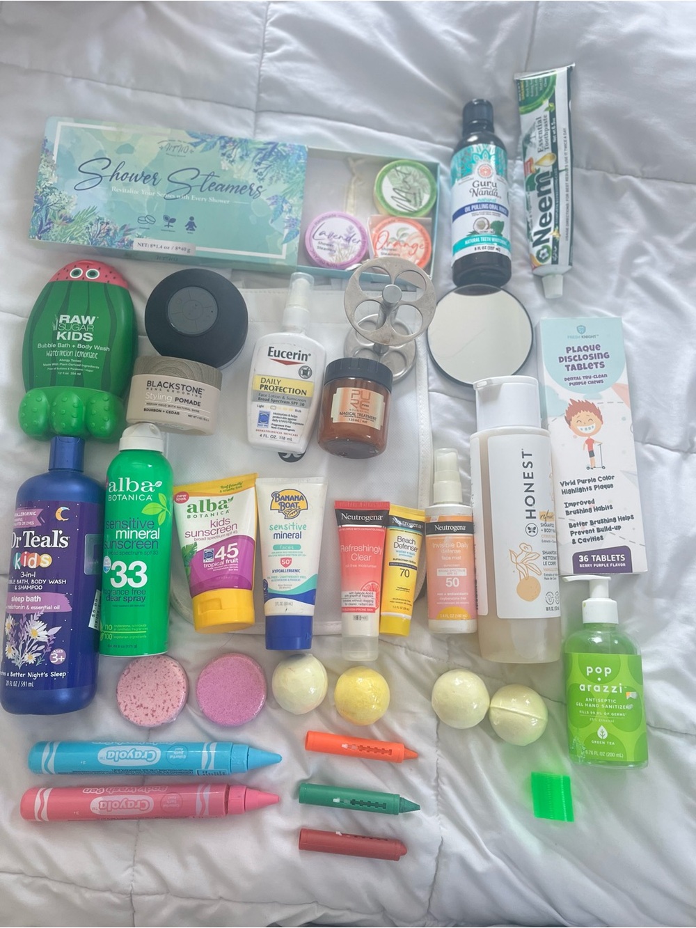 30pc Honest Dr. Teal’s Kids  bath hair shower bundle soap face teeth toothpaste - Picture 2 of 2